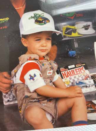 Even at a young age, Williams spotted the coolest places to be at a race track.